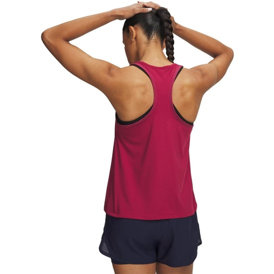 Under Armour Dames/Dames 4 Way Stretch Tanktop (Claret) - Image 2