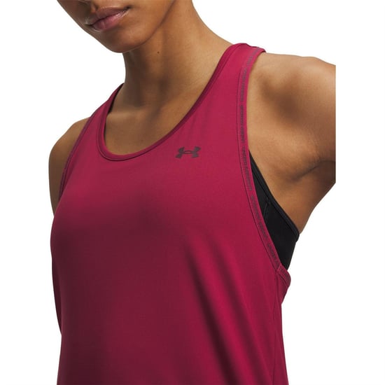 Under Armour Dames/Dames 4 Way Stretch Tanktop (Claret) - Image 3