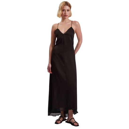 Ted Baker Mylra Slipjurk Met Ruches, Zwart - Image 2