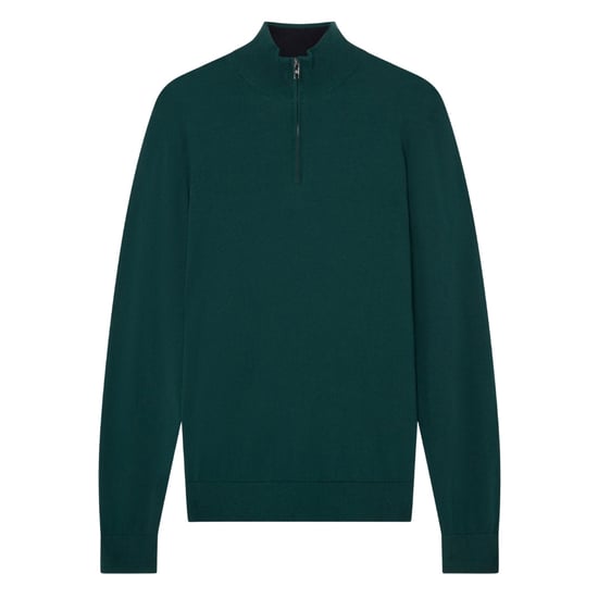 Ted Baker Artiss Core Donkergroene Quarter Zip - Image 1