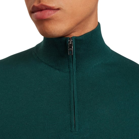 Ted Baker Artiss Core Donkergroene Quarter Zip - Image 5