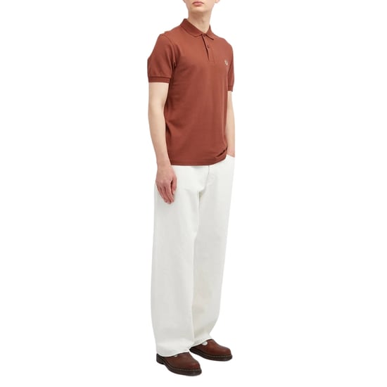 Fred Perry Classic Whisky Brown Polo Shirt - Image 5