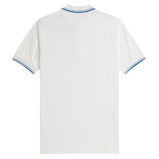 Fred Perry Poloshirt Met Dubbele Bies In Sneeuwwitje - Image 2