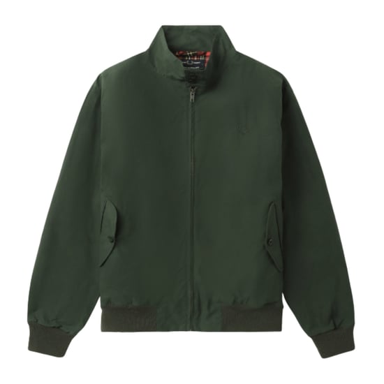 Fred Perry Made In England Harrington-jas In Gewaxt Nachtgroen - Image 1