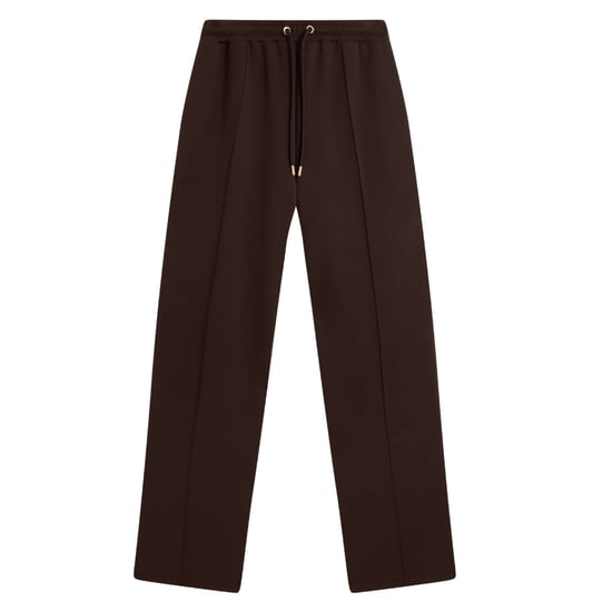 Ted Baker Nowelll Cupro Joggingbroek Met Split Aan De Zoom In Donkerbruin - Image 1