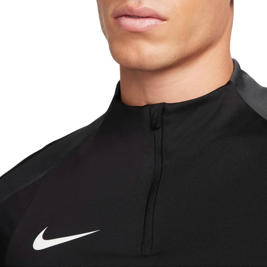 Nike Dri-fit Strike Drill Black 3/4 Zip Top - Image 4