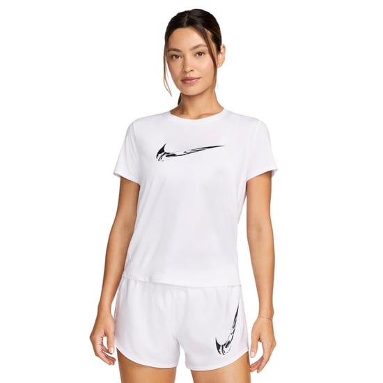 Nike Dri-fit One Swoosh Hardloopshirt In Wit - Image 2
