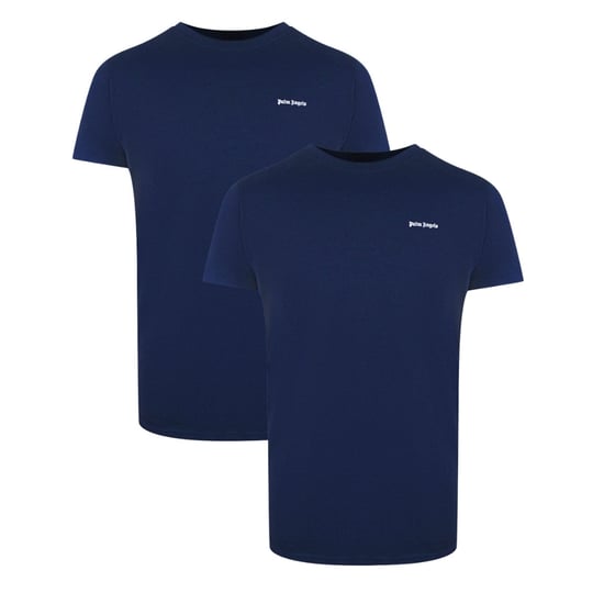 Palm Angels T-shirts In Twee Stuks Met Klassiek Logo, Marineblauw - Image 1
