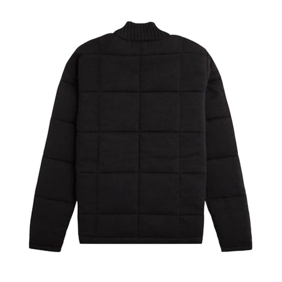 Fred Perry Gewatteerde Gebreide Zwarte Jas - Image 2
