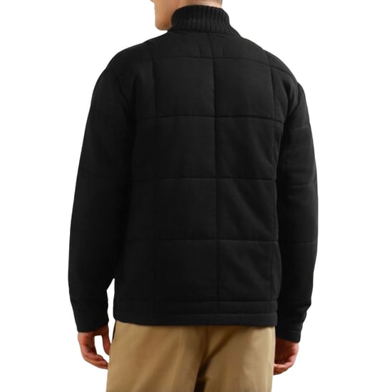 Fred Perry Gewatteerde Gebreide Zwarte Jas - Image 5