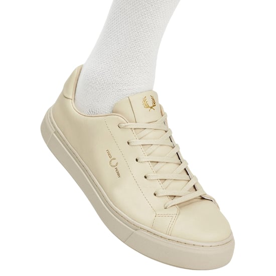 Fred Perry B71 Leren Sneakers In Havermoutkleur - Image 5
