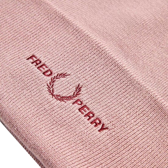 Fred Perry Geborduurde Muts In De Kleur Dusty Rose - Image 3