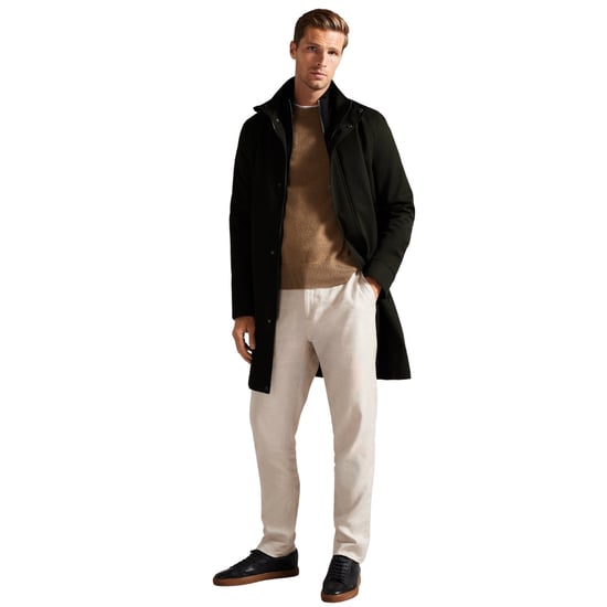 Ted Baker Erolson Nylon Jas Met Trechterhals, Donkergroen - Image 2