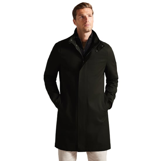 Ted Baker Erolson Nylon Jas Met Trechterhals, Donkergroen - Image 3