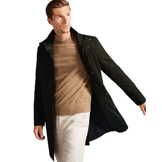 Ted Baker Erolson Nylon Jas Met Trechterhals, Donkergroen - Image 6