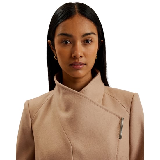 Ted Baker Rosell Lange Wollen Camelkleurige Wikkeljas - Image 5