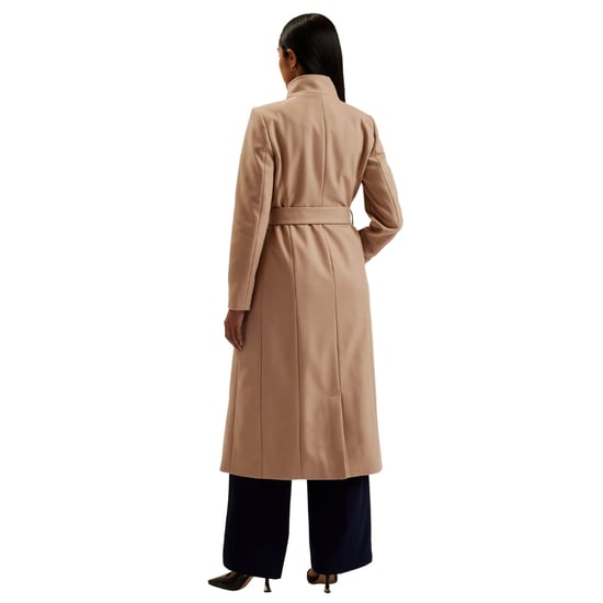 Ted Baker Rosell Lange Wollen Camelkleurige Wikkeljas - Image 6