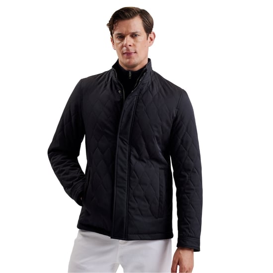 Ted Baker Zampa Gewatteerde Jas Met Trechtervormige Bovenkant, Marineblauw - Image 2