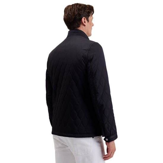 Ted Baker Zampa Gewatteerde Jas Met Trechtervormige Bovenkant, Marineblauw - Image 3
