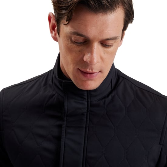Ted Baker Zampa Gewatteerde Jas Met Trechtervormige Bovenkant, Marineblauw - Image 4