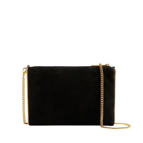 Ted Baker Jeiner Crossbodytas Van Suède In Zwart Met Staafdetail - Image 1