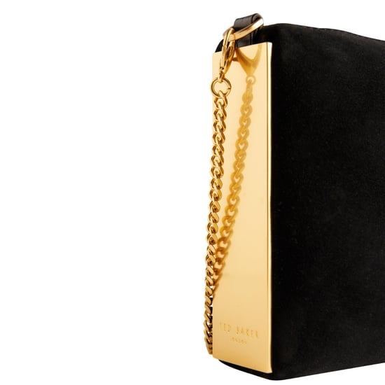 Ted Baker Jeiner Crossbodytas Van Suède In Zwart Met Staafdetail - Image 3
