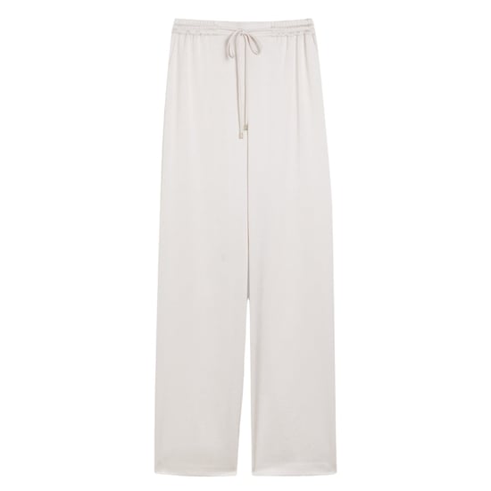 Ted Baker Umaibo Satijnen Joggingbroek Met Wijde Pijpen In Ivoorkleur - Image 1