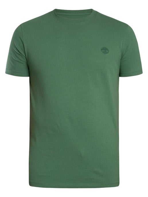 Timberland Slim Fit T-Shirt Met Geborduurd Logo, Groen - Image 5