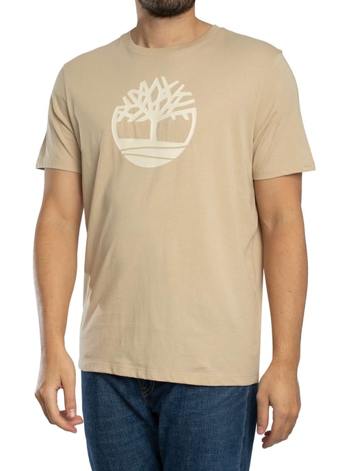 Timberland T-Shirt Met Boomlogo, Beige - Image 2