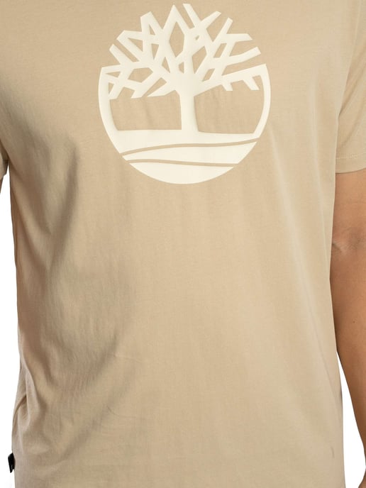 Timberland T-Shirt Met Boomlogo, Beige - Image 4