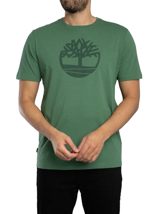 Timberland T-Shirt Met Boomlogo, Groen - Image 1