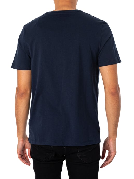 Timberland Lineair Logo-T-Shirt, Blauw - Image 3