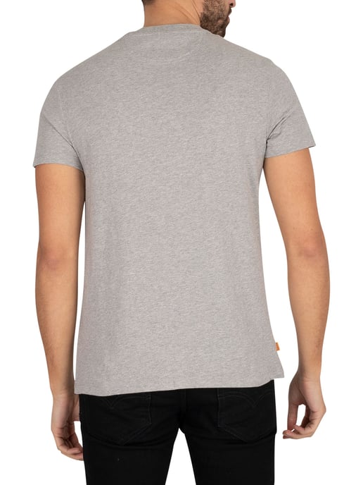Timberland Dun River Slim T-Shirt Met Ronde Hals, Grijs - Image 3