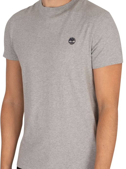 Timberland Dun River Slim T-Shirt Met Ronde Hals, Grijs - Image 4