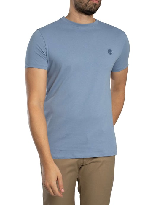 Timberland Slim Fit T-Shirt Met Geborduurd Logo, Blauw - Image 2