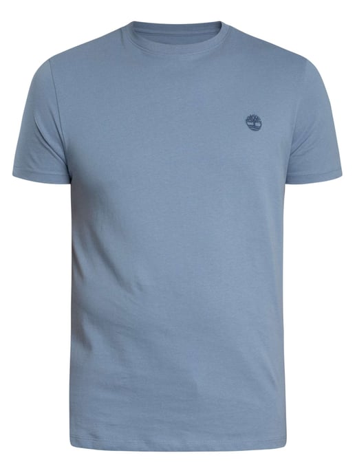 Timberland Slim Fit T-Shirt Met Geborduurd Logo, Blauw - Image 5