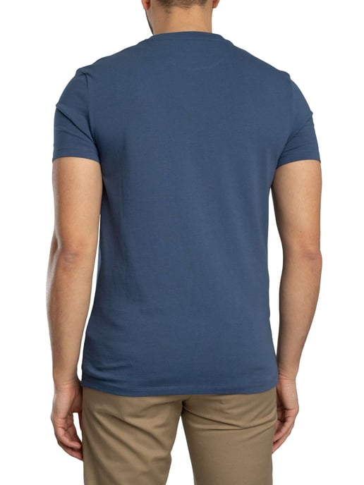 Timberland Slim Fit T-Shirt Met Geborduurd Logo, Blauw - Image 3