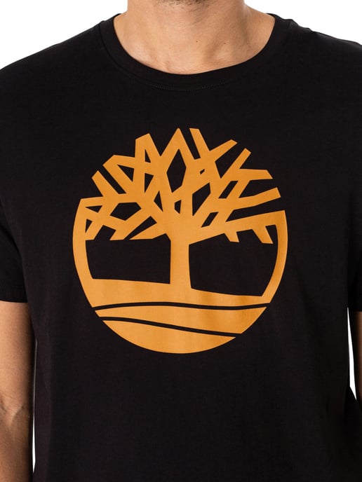 Timberland T-Shirt Met Boomlogo, Zwart - Image 4