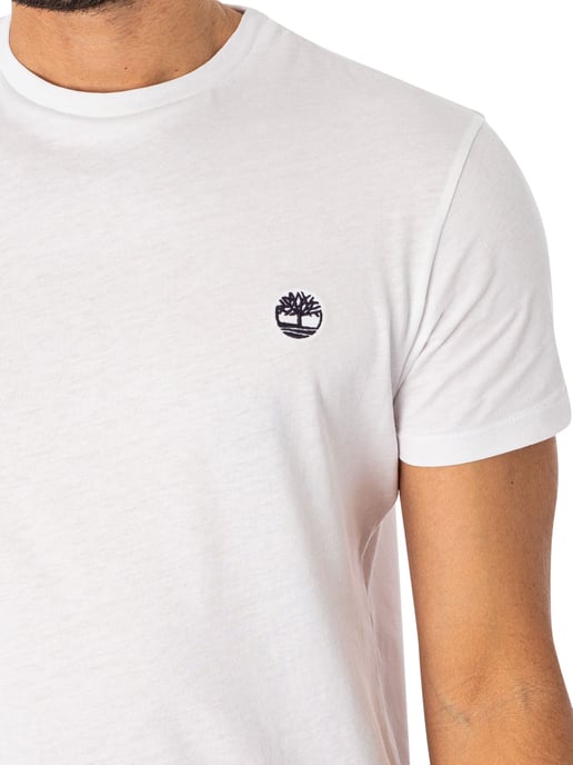Timberland Dunstan River Slim Crew T-Shirt, Wit - Image 4