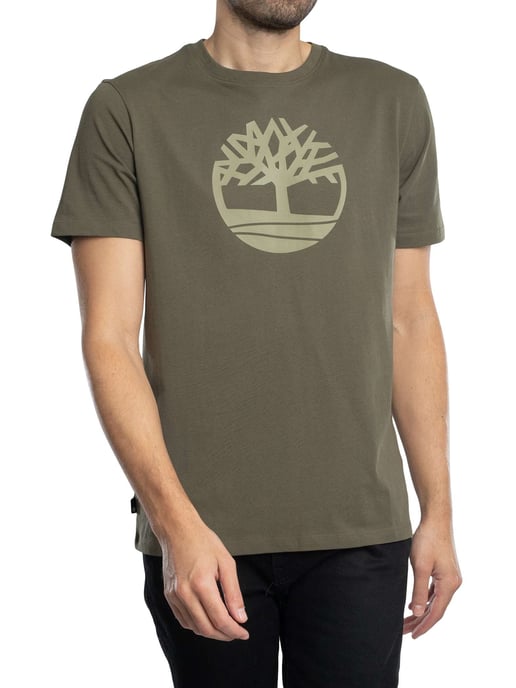 Timberland T-Shirt Met Boomlogo, Groen - Image 1