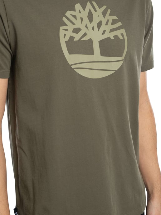 Timberland T-Shirt Met Boomlogo, Groen - Image 4