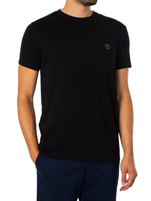 Timberland Slim Fit T-Shirt Met Geborduurd Logo, Zwart - Image 2