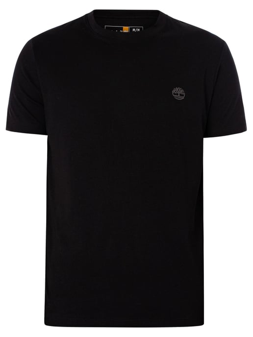 Timberland Slim Fit T-Shirt Met Geborduurd Logo, Zwart - Image 6
