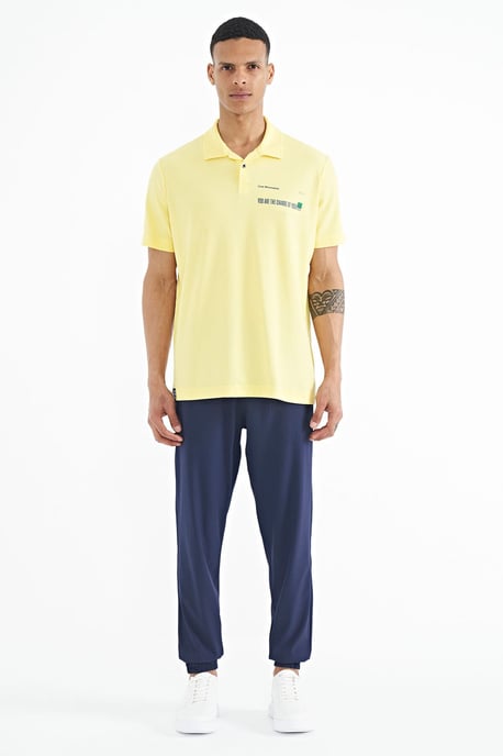 Heren Katoenen Polo T-Shirt Met Tekstprint - Image 2