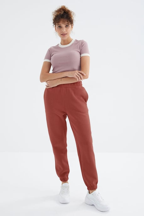 Dames Hoge Taille Fleece Joggingbroek - Image 2