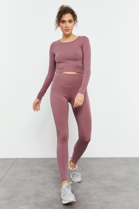 Slim-Fit Lange Mouwen Crop Top - Image 2