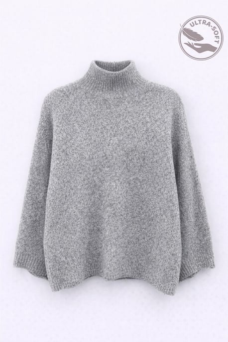 Oversized Geribbelde Coltrui - Image 1