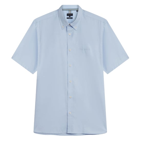 Ted Baker Alyth Regular Merkshirt In Blauw Oxford-stof - Image 1