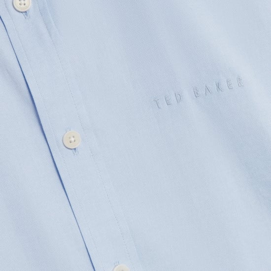 Ted Baker Alyth Regular Merkshirt In Blauw Oxford-stof - Image 6