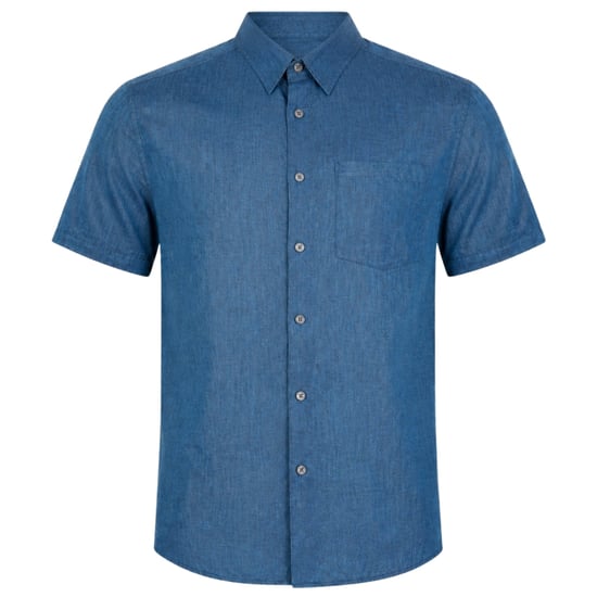 Ted Baker Palomas Marineblauwe Linnen Overhemd - Image 1